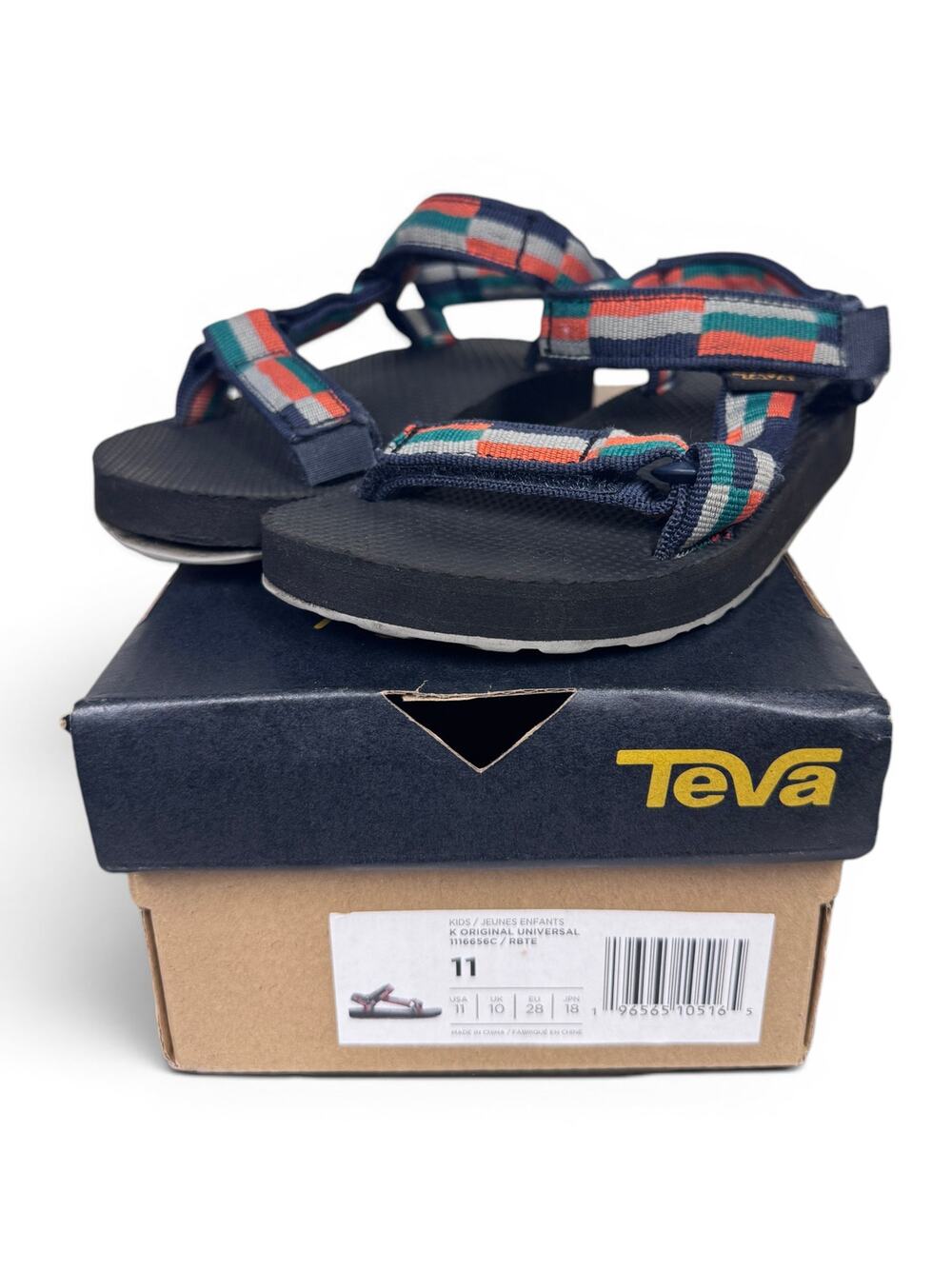 Teva Original Universal Sandals – Retro Block – Kids Size 11C